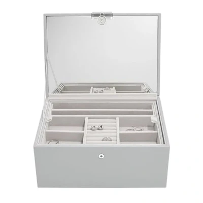 Image of Stackers Pebble Grey Luxury Classic Jewellery Box