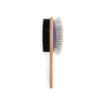 Image of Ancol Heritage Wood Handle Double Sided Brush Small