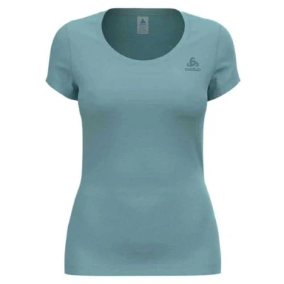Image of Odlo Women&#039;s Active F Dry Light Functional Underwear Short Sleeve Shirt Aqua Haze