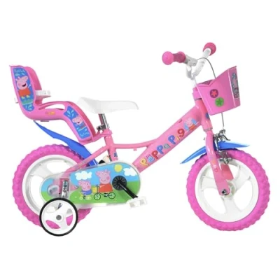 Image of Dino Bikes 124RL Pig Peppa Bicycle, Pink, 12 Inch Finding Dory, Kids Bike