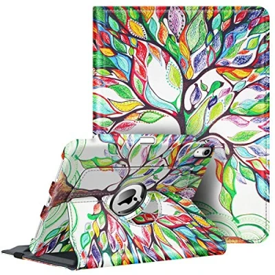 Image of FINTIE Case for iPad Air 4th Generation 10.9 Inch 2020 with Pencil Holder [Support 2nd Gen Charging] 360 Degree Rotating Stand Protective Cover Auto Sleep/Wake, (Love Tree)