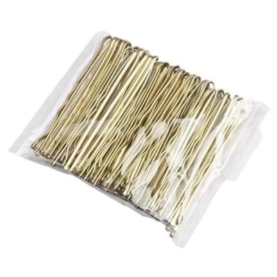 Image of Pack of 50 Hair Grips/Bobby Pins for Girls/Women 5cm [Gold]
