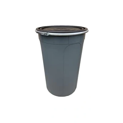 Image of Keto Plastics LARGE GREEN PLASTIC SHIPPING DRUM/BARREL//CONTAINER SHIPPING/WASTE/FEED/WATERBUTT/FOOD GRADE