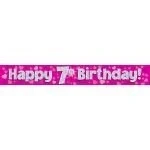 Image of Oaktree UK 624399 Party Banner, Pink, 9 ft