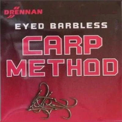 Image of Drennan Eyed Barbless Carp Method Hooks Size 14 Qty 10