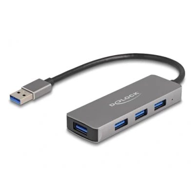 Image of Delock 4 Port USB 3.2 Gen 1 Hub with Type A Connector Female Side