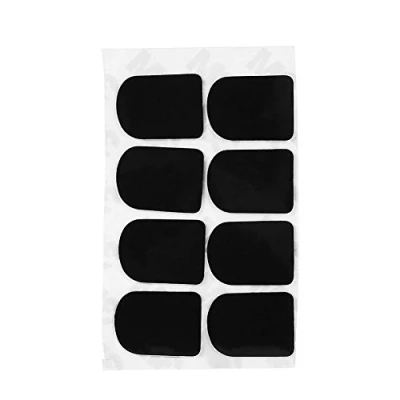 Image of 8Pcs Sax Mouthpiece Patch Pad 0.3/0.5/0.8mm Patches Pads Cushions for Clarinet and Alto Tenor Soprano Saxophone(0.5mm Small Oval Black)