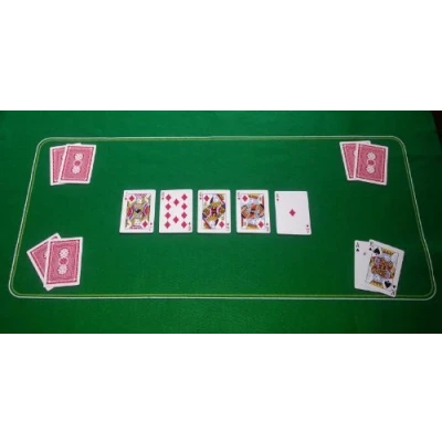Image of GREEN POKER CASINO FELT BAIZE LAYOUT TEXAS HOLDEM