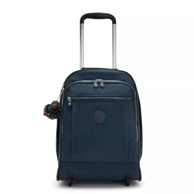 Image of Kipling Women&#039;s Gaze Large Rolling Backpack, True Blue Tonal, 8.25&quot;L x 17.25&quot;H 12.25&quot;D, Durable, Wheeled Backpack With Adjustable Shoulder Straps, Nylon Book Bag