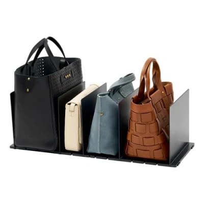 Image of YAMAZAKI 4957 SMART Bag Organizer (Set Of 2), black, ABS Resin, Minimalist, 31.8 x 24 21 cm