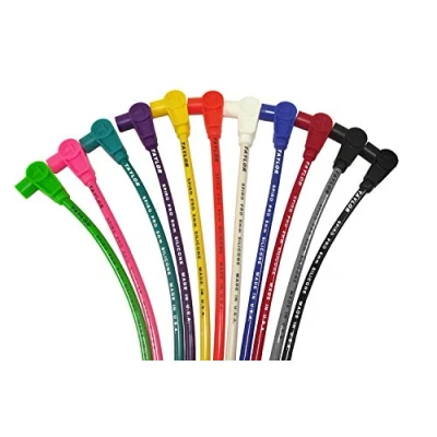Image of Taylor Cable 74258 Red Universal Fit 8mm Spiro Pro Ignition Wire Set