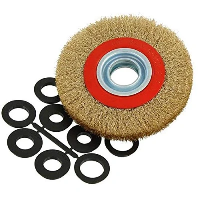 Image of 150 mm Brass Wire Wheel Brush for Bench Grinder