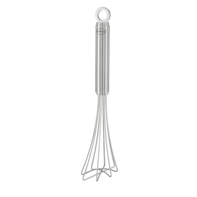 Image of RÖSLE Gourmet Brush, Whisk with Robust Loops, Round Handle Hanging Eyelet, 18/10 Stainless Steel, Dishwasher Safe, 27 cm
