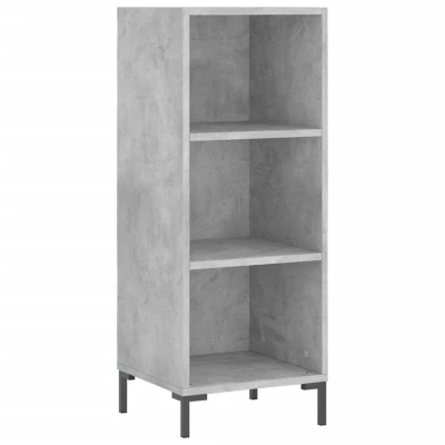 Image of vidaXL Sideboard Concrete Grey 34.5x32.5x90 cm Engineered Wood