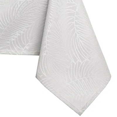 Image of AmeliaHome Gaia Lotus Effect Water Repellent Polyester Tablecloth 140 x 260 cm Off White