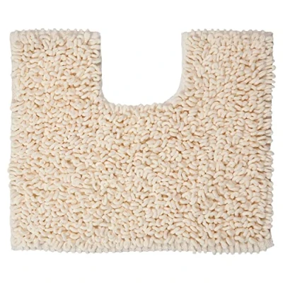 Image of Sealskin Twist Pedestal Mat, Microfibre, Ivory, 45 x 3 50 cm