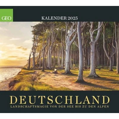 Image of GEO Deutschland 2025 Wand Kalender Poster Landschafts Fotografie 50x45: Landschaftsmagie von der See bis zu den Alpen