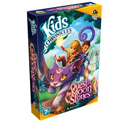 Image of LUCKY DUCK GAMES Kids Chronicles: Quest for the Moon Stones, Board Game, English Version, Fun Family Game and Adults, 2 4 Players, Ages 8+, 30 Minutes