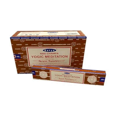 Image of Satya Incense Sticks, 12 Packs x 15g, Yogic Meditation