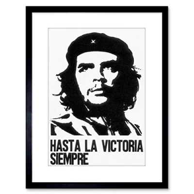 Image of Wee Blue Coo Ad Cuba Che Guevara Icon Revolution Victory Framed Wall Art Print