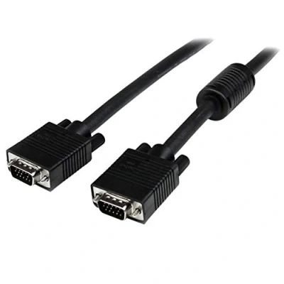 Image of StarTech.com 20m Coax High Resolution Monitor VGA Cable HD15 M/M to (MXTMMHQ20M), black