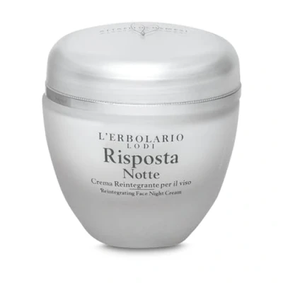 Image of LErbolario Risposta Night Reintegrating Face Cream, 50 ml Moisturizer With Shea Butter Moisturizing and Nourishing Cruelty Free