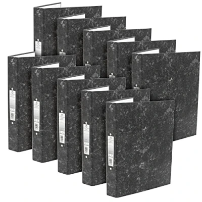 Image of Pukka Pad, Cloud A4 Ringbinder Box of 10 Files with 2 O Ring Mechanism 25mm Capacity and Spine Label for Personalization