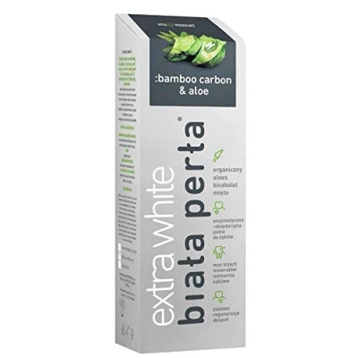 Image of BIALA PERLA BAMBOO CHARCOAL &amp; ALOE EXTRA WHITE TOOTHPASTE