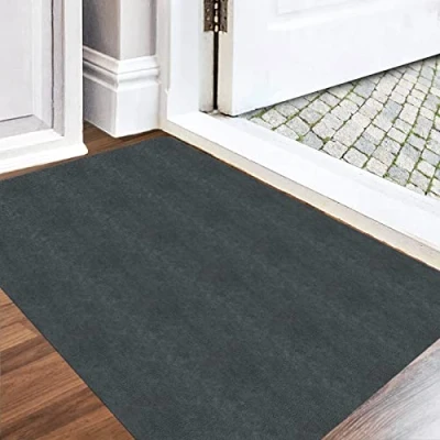 Image of Durable Indoor Doormat, Washable Dirt Trapper Mat, Super Thin Entrance Door Absorbent Kitchen Runner, Non Slip Mat / Doormat