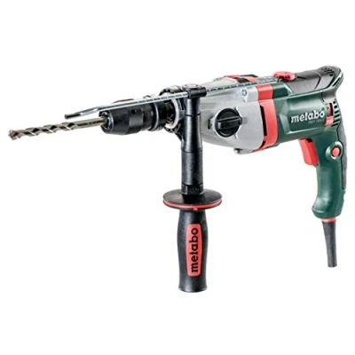Image of Metabo Hammer Drill, SBEV 1300 2, Futuro Plus Quick Chuck, Handle, Limit Stop, Case, VTC Full Wave Electronics, Right Hand and Left Rotation (1300 W / 44 Nm/Speed 0 3100 /min), 600785500