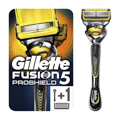 Image of Gillette Fusion 5 ProShield Men&#039;s Razor with Precision and Lubricating Trimmer,