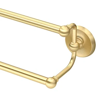 Image of Gatco 24&quot; Double Towel Bar, Brushed Brass, 24 Inch