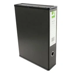 Image of Q Connect 75mm Box File Foolscap Black (5 Pack) KF20017