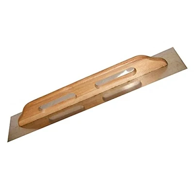 Image of Stainless Steel Trowel 680mm, Wooden Handle, DIY