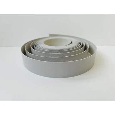Image of Vale Veneers Pre Glued Iron on Melamine Grey Edging Tape 22mm wide x 5 metres