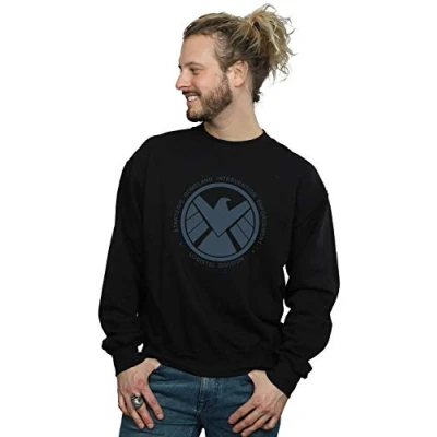 Image of Marvel Men&#039;s Agents of Shield Logistics Division Sweatshirt Black Large