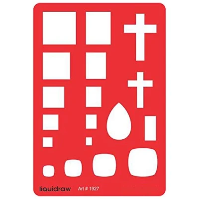 Image of Liquidraw Jewellery Design Templates Stencil, Making Template Stencils &amp; Gem Shapes