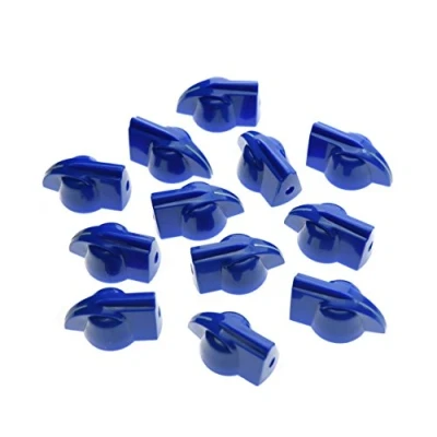 Image of KAISH Pack of 12 Green Vintage Raised Guitar Amplifier Effect Pedal Chicken Head Knobs