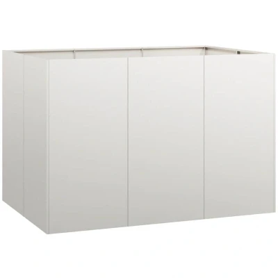 Image of vidaXL Planter 120x80x80 cm Stainless Steel