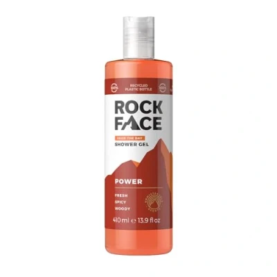 Image of Rock Face Power Shower Gel 410ml All in One Body Wash Fresh Spicy Scent Suitable for Hair and Long Lasting