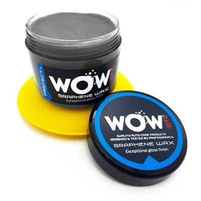 Image of WOW:DTL graphene Paste car wax 100g Protection with a High Gloss Finish (Free applicator pad) Contains Premium Carnauba, Bees &amp; Montan wax, infused
