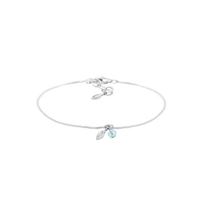 Image of Elli Bracelet Feather Boho Crystals 925 Sterling Silver