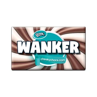 Image of Wanka Wrapper for Chocolate Bar Novelty Joke Funny Rude Gift Birthday Valentines Day (No Included)