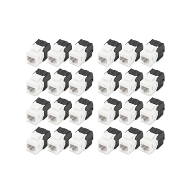 Image of DIGITUS DN 93603 Keystone module Cat 6 24 units RJ45 network socket Cat.6 unshielded 250 MHz 1GBase T 1 Gbit/s AWG 26 to 22 tool free installation