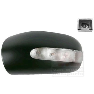 Image of 2038100164, 20381001649999, 20381103609999, 2038200121, A2038100164 Cover, outside mirror VAN WEZEL 3032841 Left black with indicator