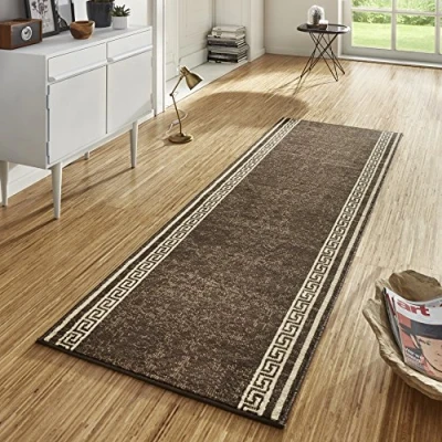 Image of Hanse Home Casa Rug Runner 80 x 300 cm Soft Short Pile Modern Design for Hallway, Bedroom, Children&#039;s Room, Bathroom, Living Kitchen Decorative Brown