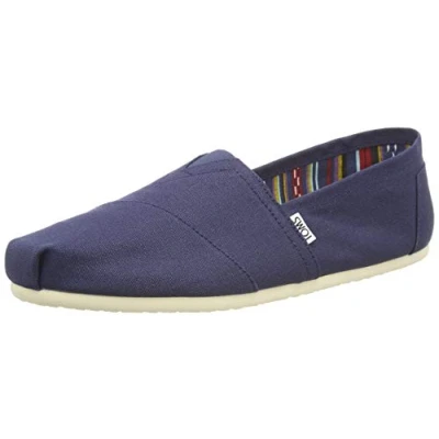 Image of TOMS WOMEN ALPARGATA Navy Canvas UK3