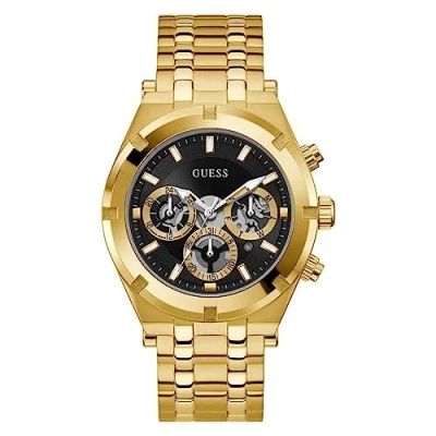 Image of Guess GW0260G2 Men&#039;s Continental Gold Watch