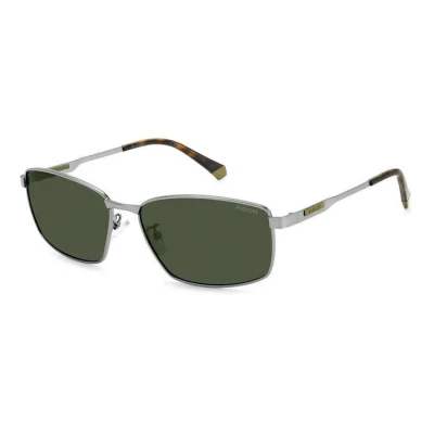 Image of Sunglasses Polaroid Pld 2137/g/s/x col. r81/uc Man Square Matt silver