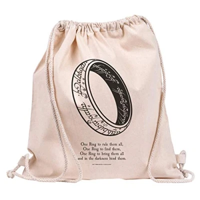 Image of GB eye The Lord of Rings One Ring Draw String Canvas Eco Bag